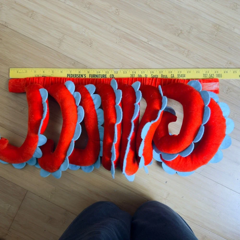Kids Hanna Andersson Octopus Tentacles Costume Belt OS Stretchy Orange Blue